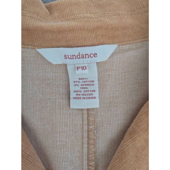 Women's Sundance Corduroy Blazer Jacket Brown Tan Orange Ginger Size 10‎ Petite - Picture 5 of 7